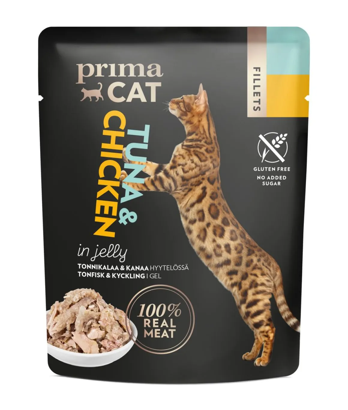 PRIMACAT FILLETS TONNIKALAA JA KANAA HYYTELÖSSÄ 50 G