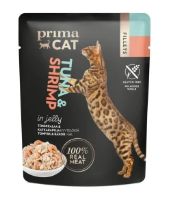 PRIMACAT FILLETS TONNIKALAA JA KATKARAPUA HYYTELÖSSÄ 50 G