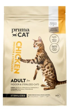 PRIMACAT TÄYSRAVINTO KANA STERILOIDUILLE AIK.KISSOILLE 4 KG