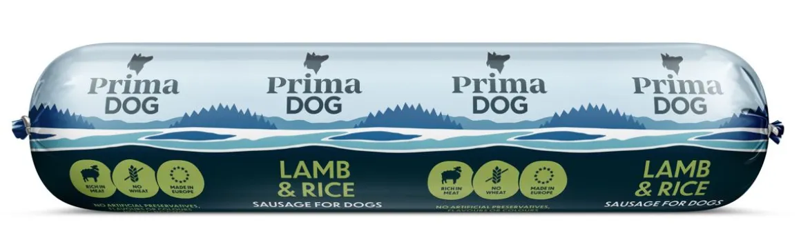 PRIMADOG MAKKARA LAMMAS-RIISI 800 G