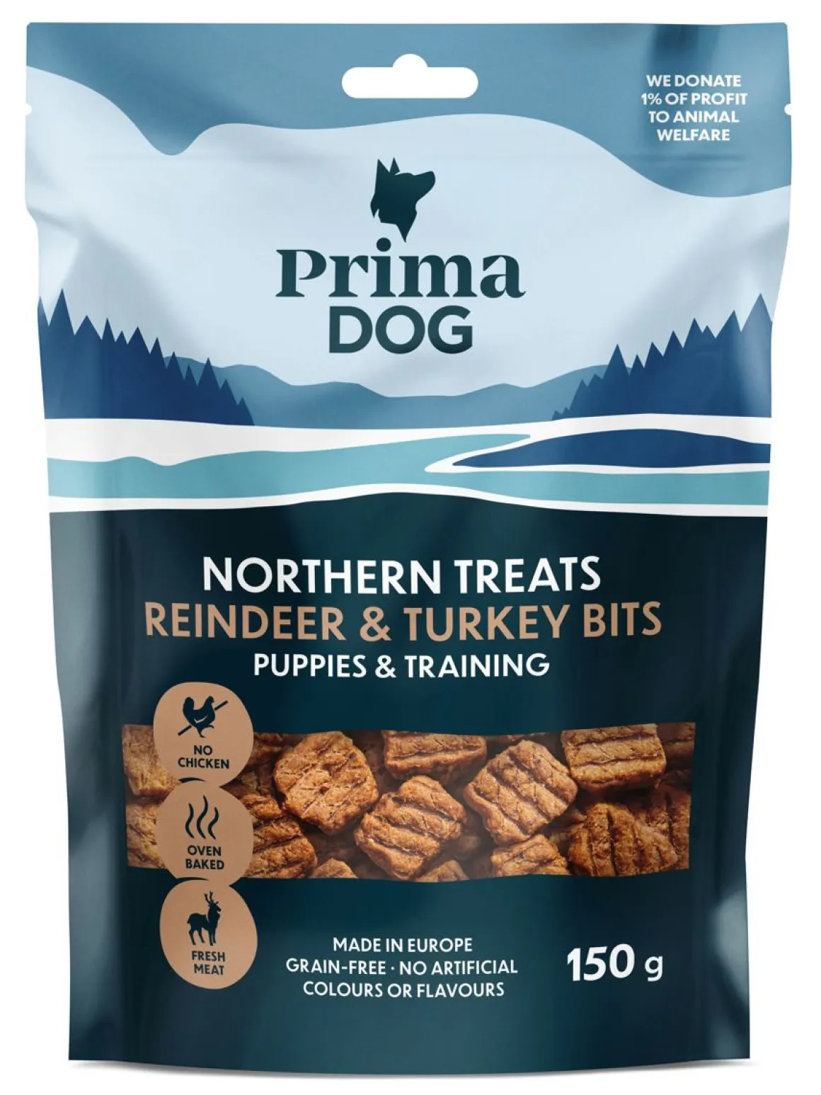 PRIMADOG NORTHERN BITS PORO-KALKKUNA PENNUILLE & TREENAAMI