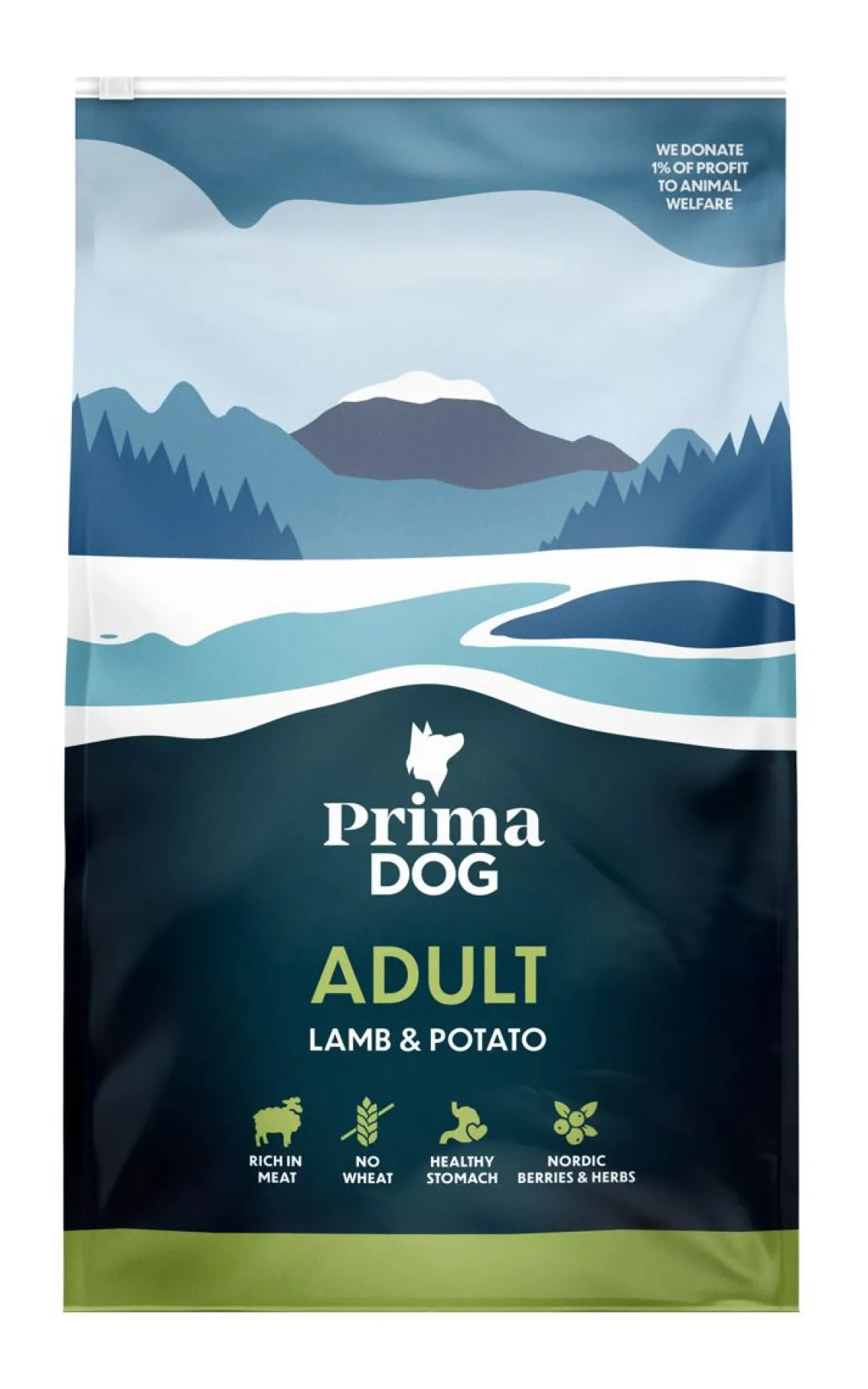PRIMADOG TÄYSRAVINTO LAMMAS-PERUNA ADULT 3 KG