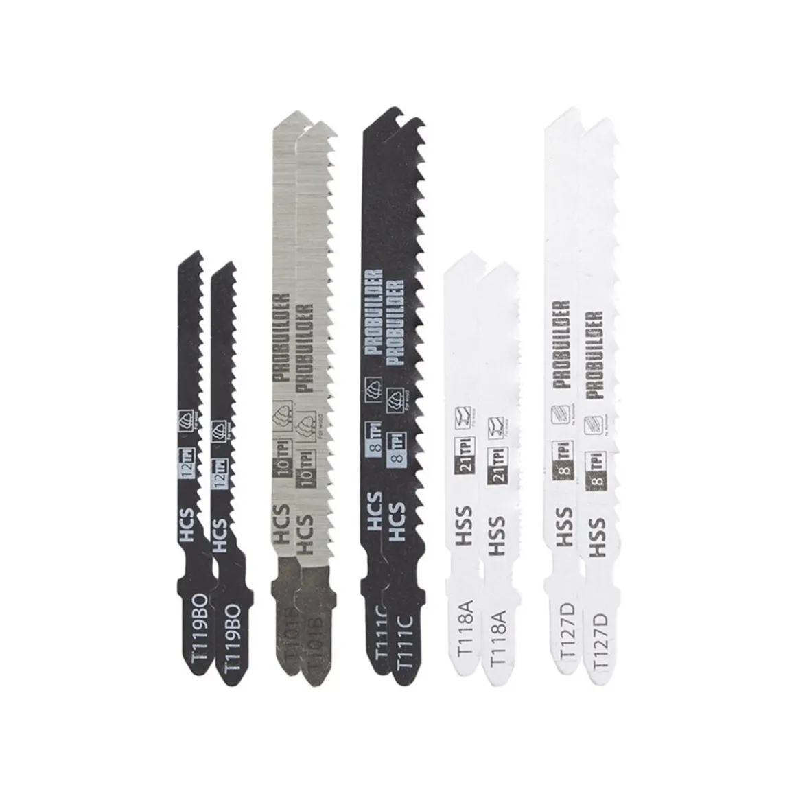 PROBUILDER PISTOSAHATERÄT 10KPL