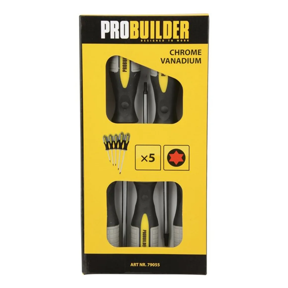 PROBUILDER RUUVARISARJA TORX 5-OSAINEN