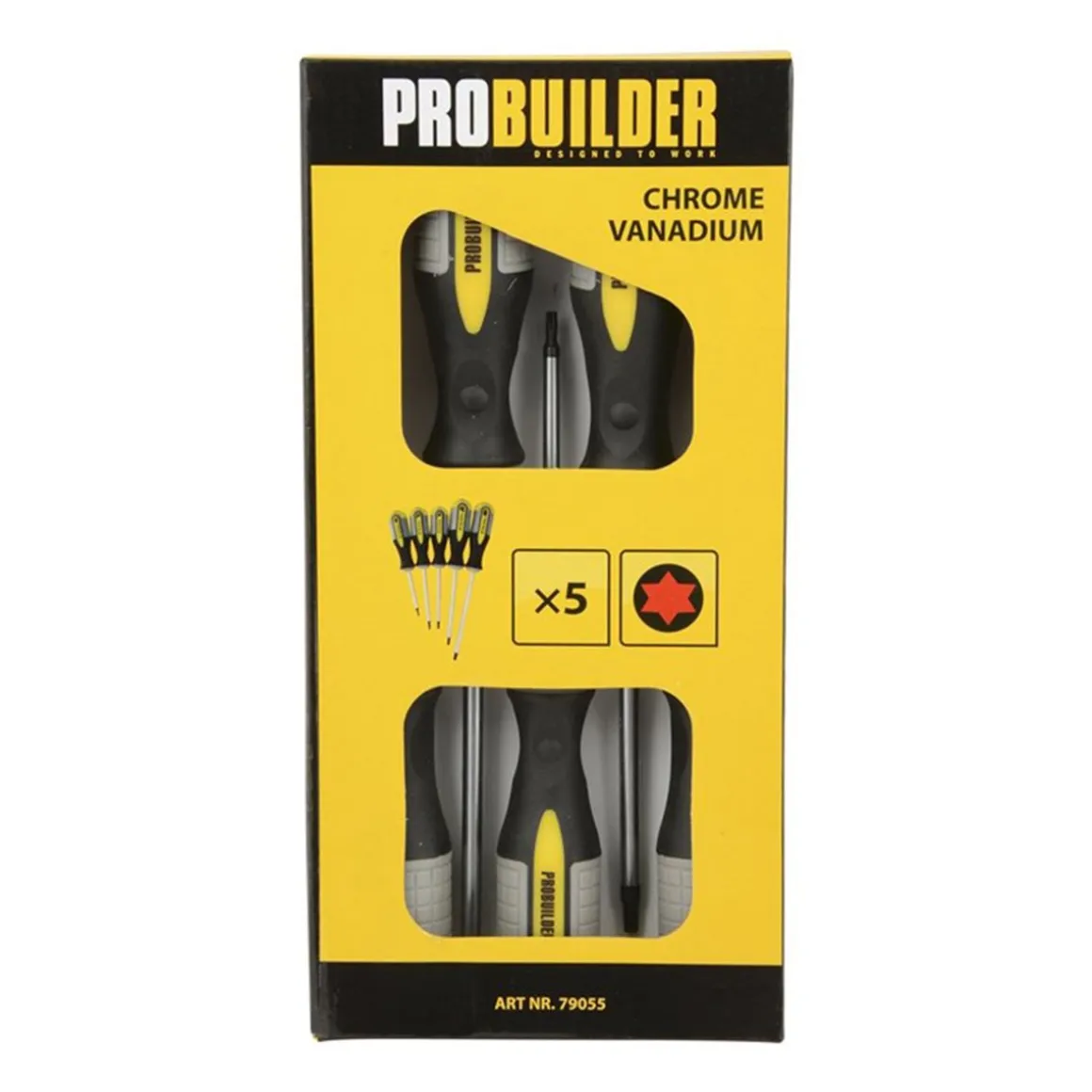 PROBUILDER RUUVARISARJA TORX 5-OSAINEN