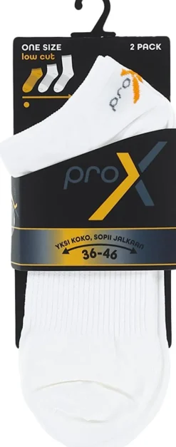 PRO-X LOW CUT SUKAT VALKOINEN 36-46 ONE SIZE