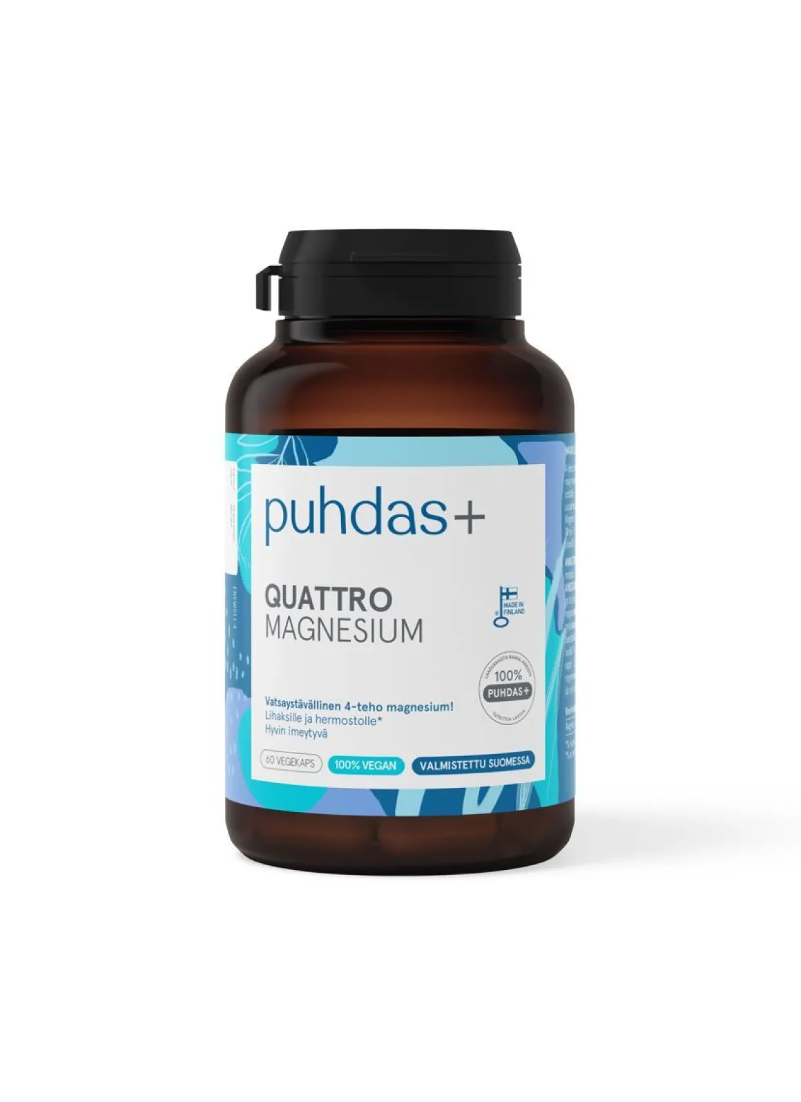 PUHDAS+ QUATTRO MAGNESIUM 120 KPL