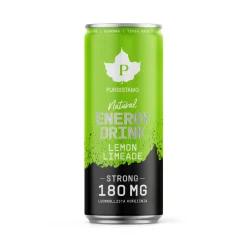 PUHDISTAMO NATURAL ENERGY DRINK STRONG LEMON LIMEADE TLK 330 ML