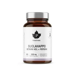 PUHDISTAMO BETAINE HCL -SUOLAHAPPO  60 KPL