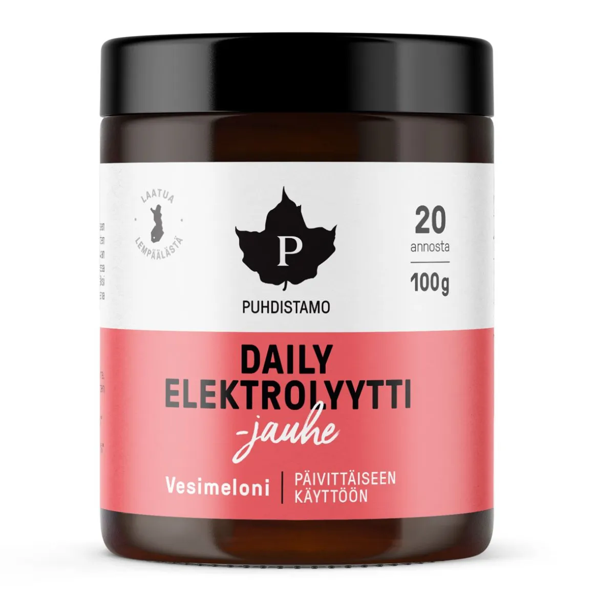 PUHDISTAMO DAILY ELEKTROLYYTTIJAUHE, VESIMELONI 100