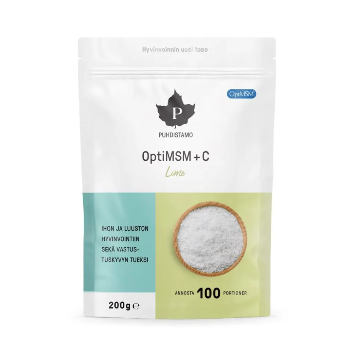 PUHDISTAMO OPTIMSM + C LIME 200 G