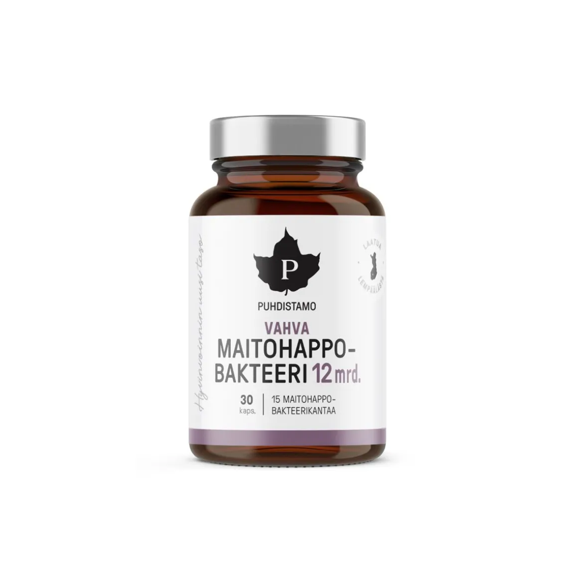 PUHDISTAMO VAHVA MAITOHAPPO- BAKTEERI 12 MRD. 30 KPL