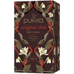 PUKKA  MUSTA TEE ORIGINAL CHAI LUOMU 20PS 160 G