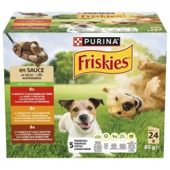 PURINA FRISKIES KOIRAN ANNOSP. ADULT KASTIKKEESSA 24*85G 2,04 KG