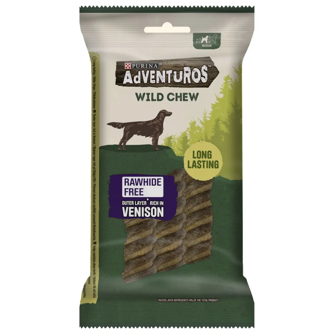 PURINA ADVENTUROS WILD CHEW MEDIUM 200 G