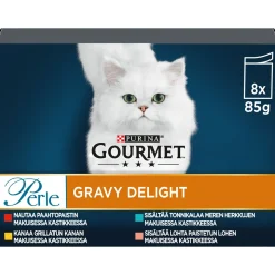 PURINA GOURMET PERLE ANNOSP GRAVY DELIGHT LAJ 8*85G 680 G