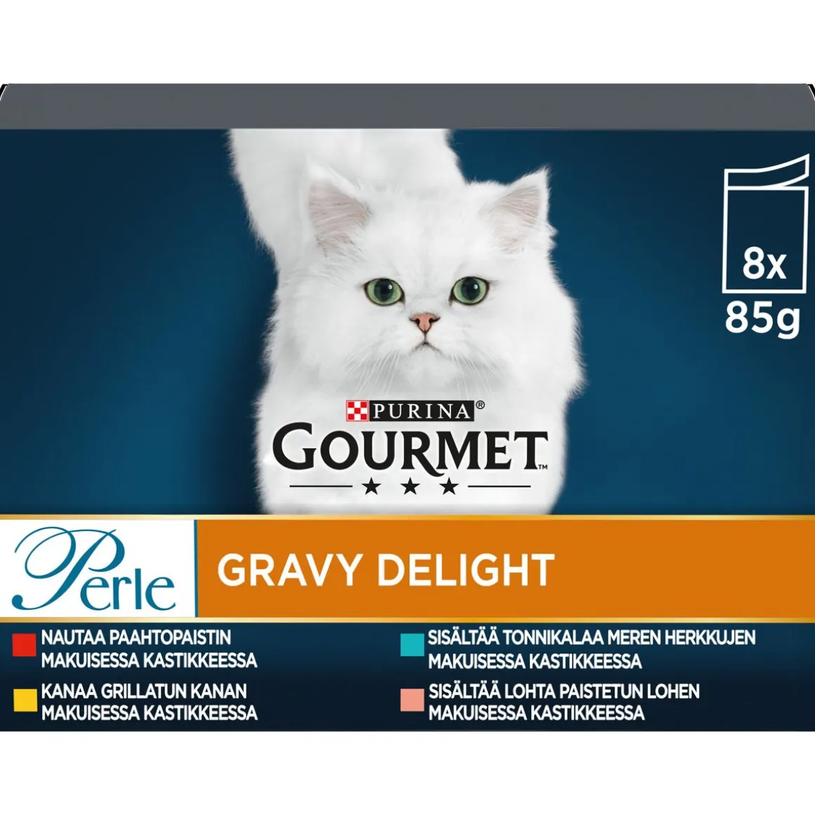 PURINA GOURMET PERLE ANNOSP GRAVY DELIGHT LAJ 8*85G 680 G