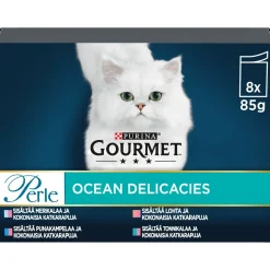 PURINA GOURMET PERLE ANNOSP SEA DELICACIES LAJ 8*85G 680 G
