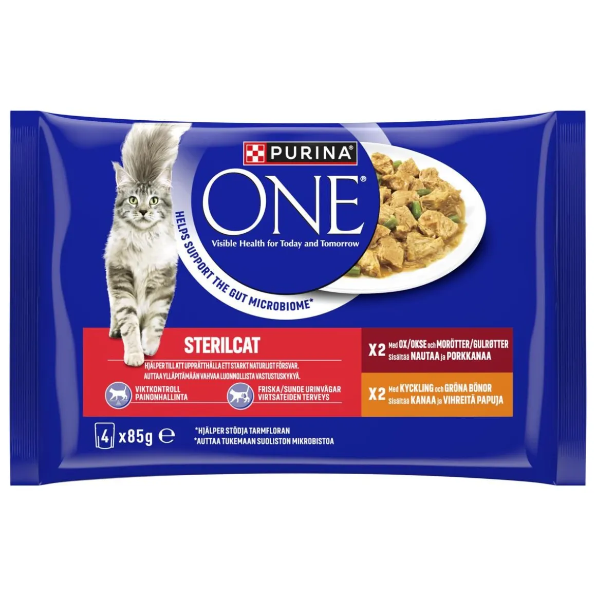 PURINA ONE KISSAN ANNOSP. STERILCAT MINIFILEET KASTIKELAJ. 4*