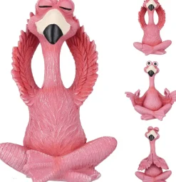 PUUTARHAPATSAS JOOGAAVA FLAMINGO 13,8X9X8CM LAJITELMA