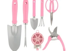 PUUTARHATYÖKALUSARJA PINK 7-OSAINEN