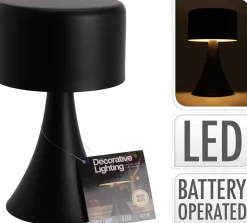 PÖYTÄLAMPPU LED 12X21CM MUSTA