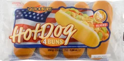 QUICKBURY HOT DOG -SÄMPYLÄ 4KPL 250 G