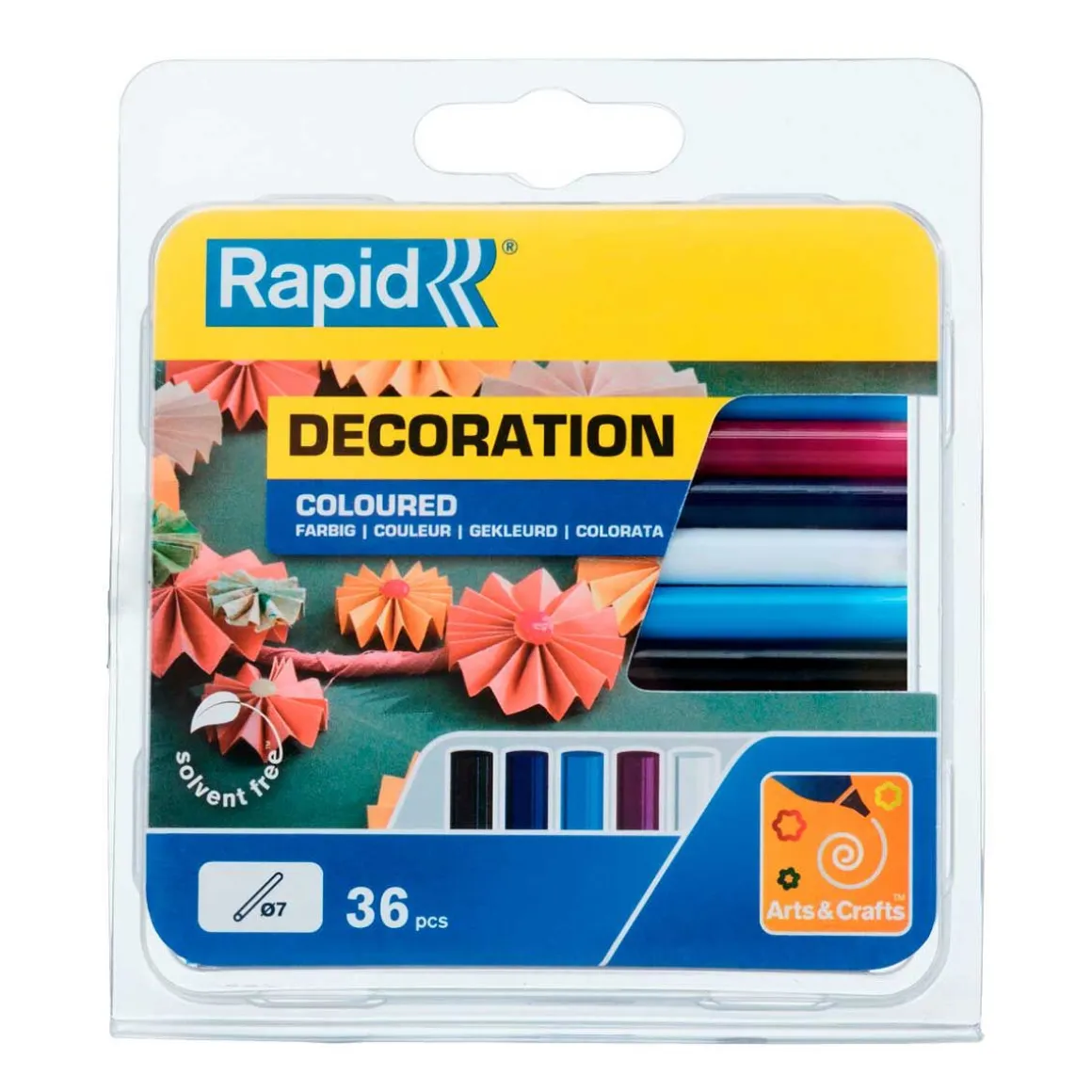RAPID-TOOLS KUUMALIIMA 7MM VÄRIKÄS 36KPL CLASSIC