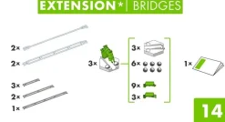 RAVENSBURGER GRAVITRAX EXTENSION BRIDGES FCS JATKOSILLAT