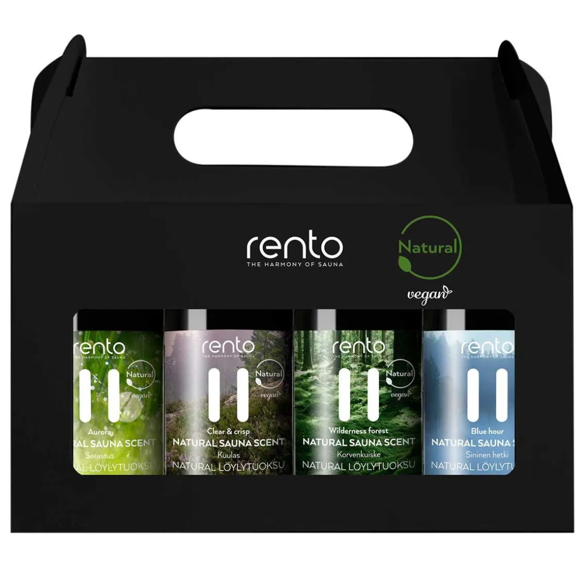 RENTO NATURAL LÖYLYTUOKSU LAHJAPAKKAUS 4 X 100 ML 400 ML