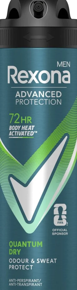 REXONA MEN ADVANCED PROTECTION QUANTUM DRY SPRAY 150 ML