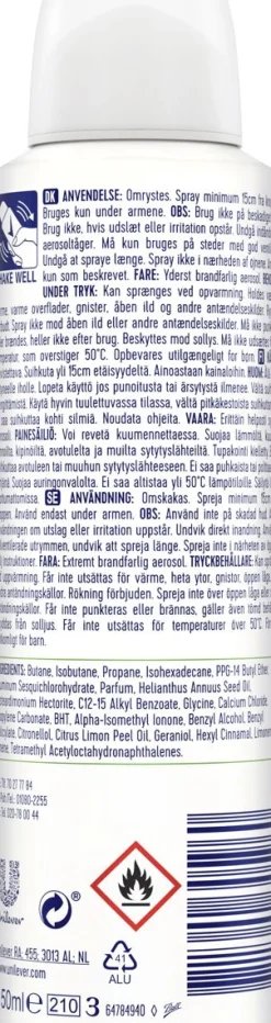 REXONA AP SPRAY ALOE VERA 150 ML