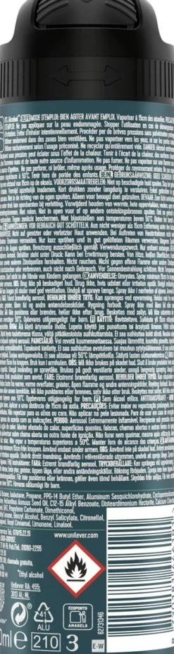 REXONA SPRAY MEN ADVANCED PROTECTION SENSITIVE SPRAY 150 ML