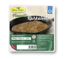 RIITAN HERKKU PINAATTIRÄISKÄLEET 360 G