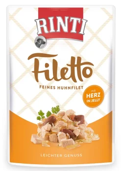 RINTI FILETTO KOIRAN ANNOSATERIA HYYTELÖSSÄ KANA & SYDÄN 100 G