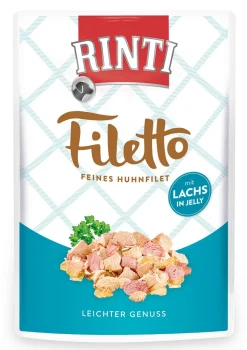 RINTI FILETTO KOIRAN ANNOSATERIA HYYTELÖSSÄ KANA & LOHI 100 G