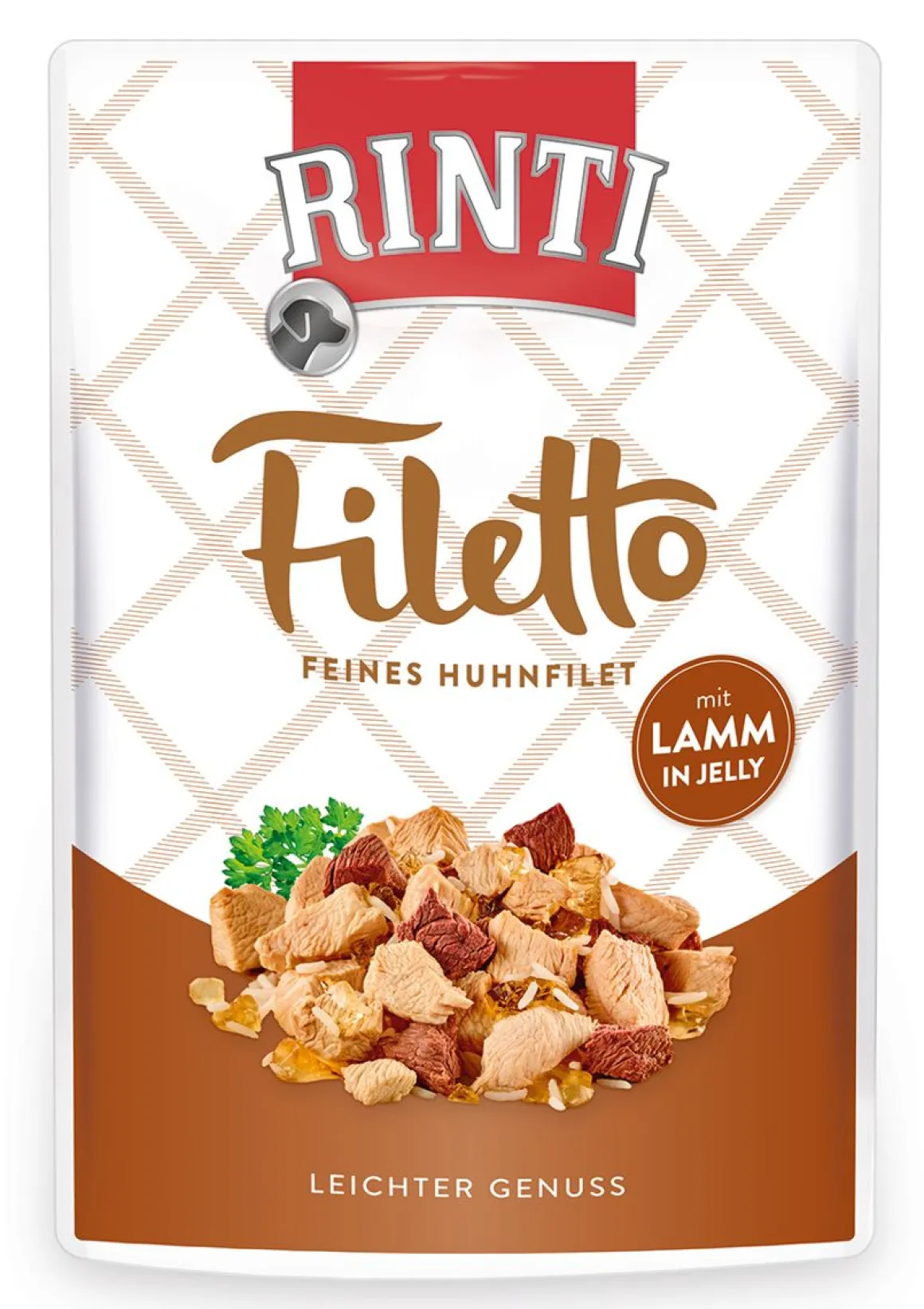 RINTI FILETTO KOIRAN ANNOSATERIA HYYTELÖSSÄ KANA & LAMMAS 100 G