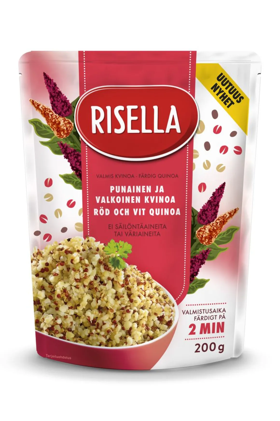RISELLA PUNAINEN & VALKOINEN KVINOA 200 G