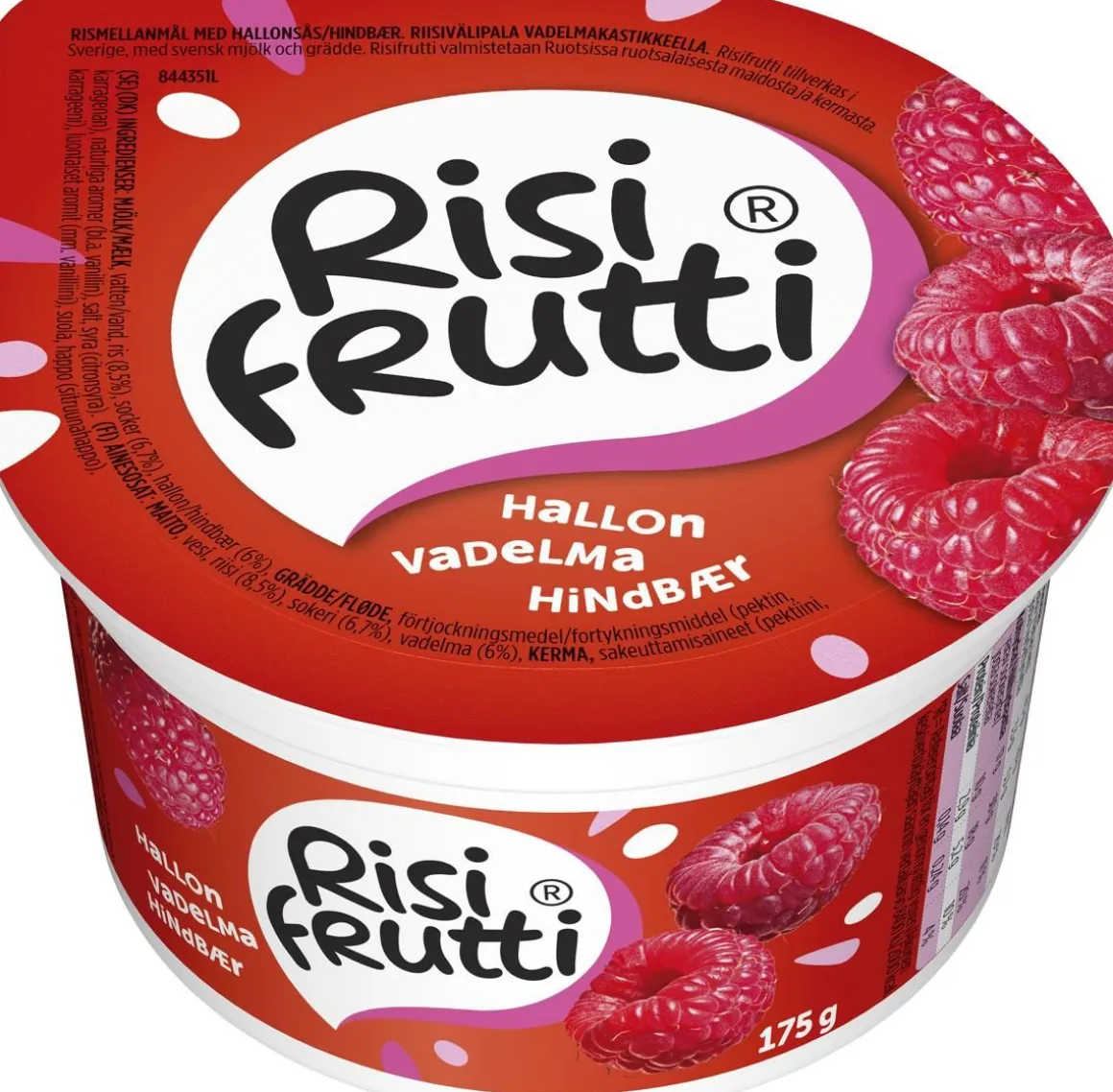 RISIFRUTTI VADELMA 175 G