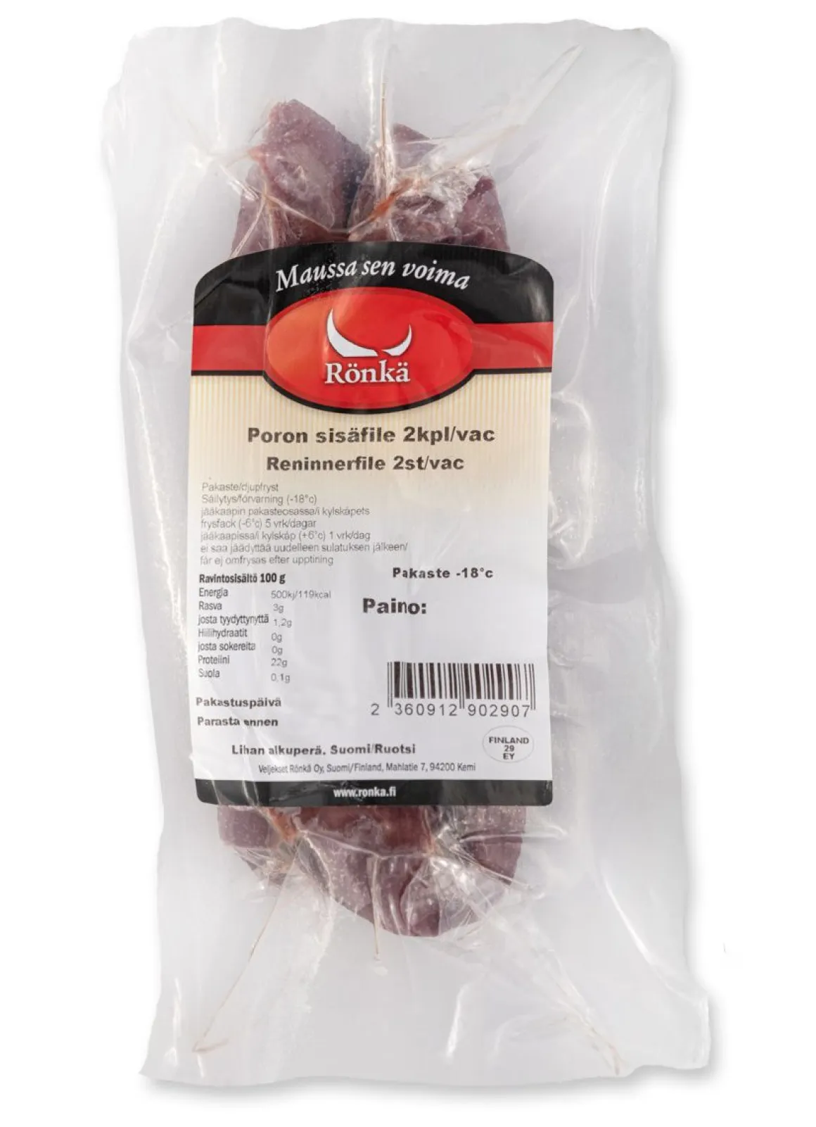 RÖNKÄ PORON SISÄFILEE 2KPL N. 400G