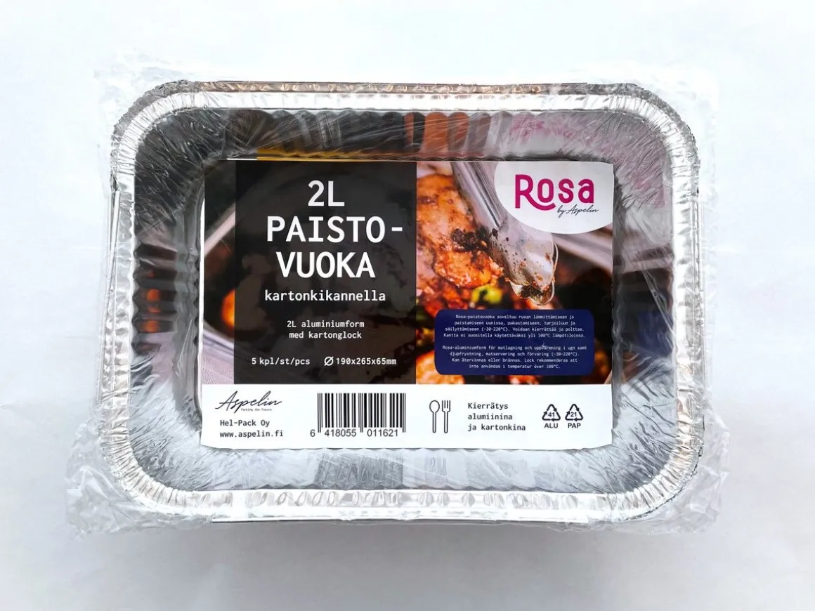 ROSA PAISTOVUOKA+KANNET 2 L 5 KPL