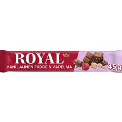 ROYAL VANILJAINEN FUDGE & VADELMA 45 G