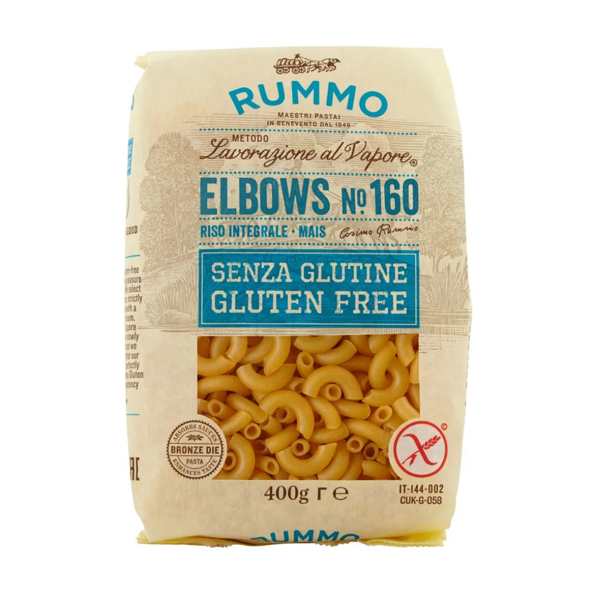 RUMMO GLUTEENITON MAKARONI NO160 400 G
