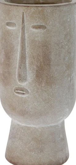 RUUKKU KASVOT  21X21X45CM HARMAA LAJITELMA