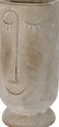 RUUKKU KASVOT  21X21X45CM HARMAA LAJITELMA