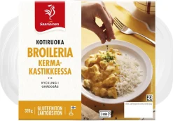 SAARIOINEN KOTIRUOKA BROILERIA KERMAKASTIKKEESSA 320 G
