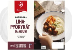 SAARIOINEN KOTIRUOKA LIHAPYÖRYKÄT JA MUUSI 320 G