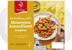 SAARIOINEN MAUSTEISTA KANANFILEETÄ JA PASTAA 320 G