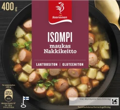 SAARIOINEN ISOMPI NAKKIKEITTO  400 G
