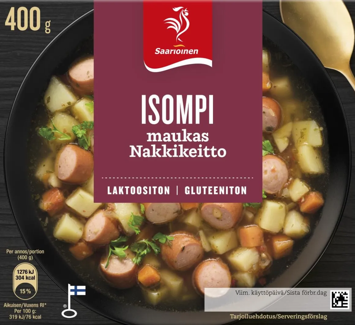 SAARIOINEN ISOMPI NAKKIKEITTO 400 G